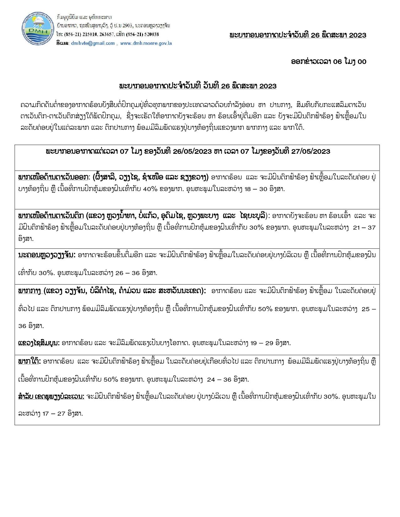 ຈະມີຝົນຕົກ ຟ້າຮ້ອງຟ້າເຫລື້ອມ ຢູ່ທົ່ວໄປ ຝົນປົກຄຸມທົ່ວທຸກພາກ ປະມານ 30-50% ຂອງພື້ນທີ່ - 349079022 227007293380023 4554268746135994934 n - ຈະມີຝົນຕົກ ຟ້າຮ້ອງຟ້າເຫລື້ອມ ຢູ່ທົ່ວໄປ ຝົນປົກຄຸມທົ່ວທຸກພາກ ປະມານ 30-50% ຂອງພື້ນທີ່ ຈະມີຝົນຕົກ ຟ້າຮ້ອງຟ້າເຫລື້ອມ ຢູ່ທົ່ວໄປ ຝົນປົກຄຸມທົ່ວທຸກພາກ ປະມານ 30-50% ຂອງພື້ນທີ່ - 349079022 227007293380023 4554268746135994934 n - ຈະມີຝົນຕົກ ຟ້າຮ້ອງຟ້າເຫລື້ອມ ຢູ່ທົ່ວໄປ ຝົນປົກຄຸມທົ່ວທຸກພາກ ປະມານ 30-50% ຂອງພື້ນທີ່