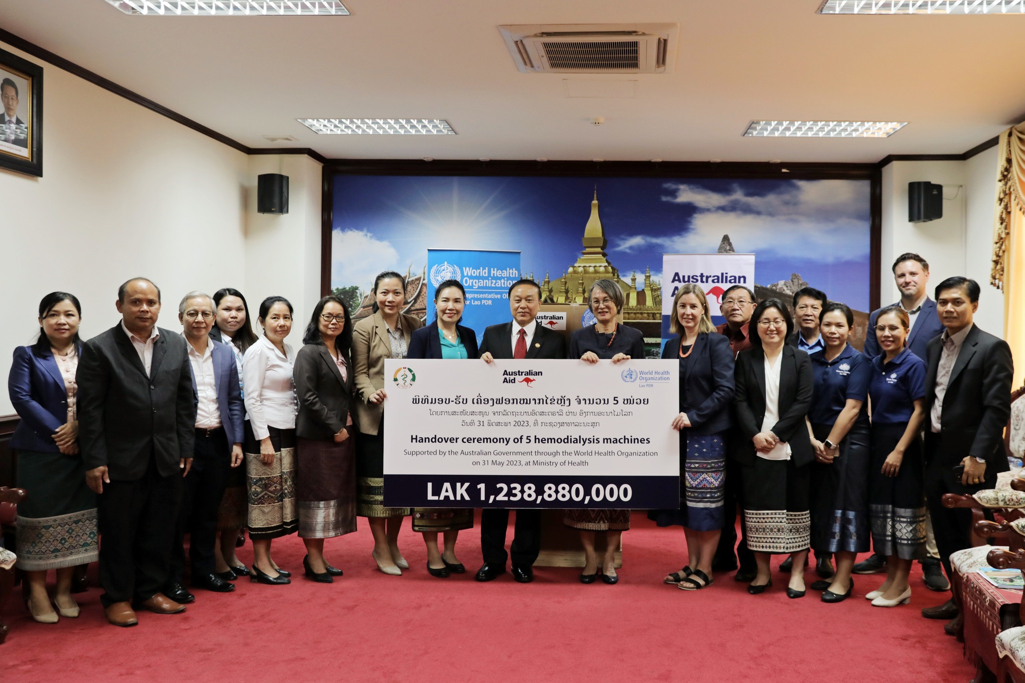 ອົດສະຕຣາລີ ເຄື່ອງຟອກໝາກໄຂ່ຫລັງ 5 ໜ່ວຍ ມູນຄ່າ 1,2 ຕື້ກວ່າກີບ ໃຫ້ ສປປ ລາວ ເພື່ອຊ່ວຍເຫລືອຊີວິດຄົນເຈັບຫລາຍພັນຄົນ - - ອົດສະຕຣາລີ ເຄື່ອງຟອກໝາກໄຂ່ຫລັງ 5 ໜ່ວຍ ມູນຄ່າ 1,2 ຕື້ກວ່າກີບ ໃຫ້ ສປປ ລາວ ເພື່ອຊ່ວຍເຫລືອຊີວິດຄົນເຈັບຫລາຍພັນຄົນ ອົດສະຕຣາລີ ເຄື່ອງຟອກໝາກໄຂ່ຫລັງ 5 ໜ່ວຍ ມູນຄ່າ 1,2 ຕື້ກວ່າກີບ ໃຫ້ ສປປ ລາວ ເພື່ອຊ່ວຍເຫລືອຊີວິດຄົນເຈັບຫລາຍພັນຄົນ - - ອົດສະຕຣາລີ ເຄື່ອງຟອກໝາກໄຂ່ຫລັງ 5 ໜ່ວຍ ມູນຄ່າ 1,2 ຕື້ກວ່າກີບ ໃຫ້ ສປປ ລາວ ເພື່ອຊ່ວຍເຫລືອຊີວິດຄົນເຈັບຫລາຍພັນຄົນ