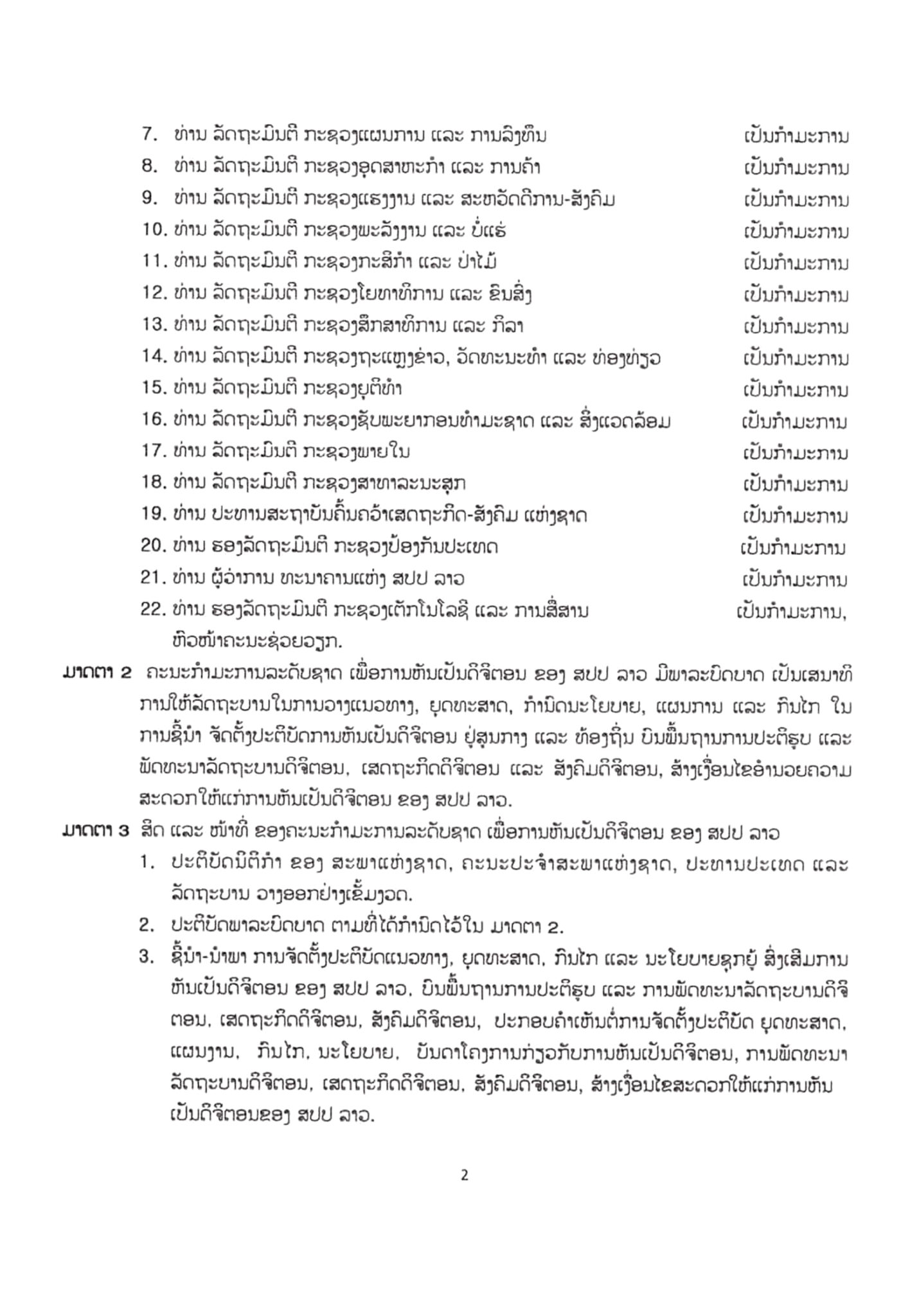 ປະທານປະເທດອອກລັດຖະດໍາລັດ ວ່າດ້ວຍການແຕ່ງຕັ້ງຄະນະກໍາມະການລະດັບຊາດ 22 ທ່ານ ເພື່ອການຫັນເປັນດິຈິຕອນຂອງ ສປປ ລາວ - 351021203 178172948548554 1073438042607339663 n scaled - ປະທານປະເທດອອກລັດຖະດໍາລັດ ວ່າດ້ວຍການແຕ່ງຕັ້ງຄະນະກໍາມະການລະດັບຊາດ 22 ທ່ານ ເພື່ອການຫັນເປັນດິຈິຕອນຂອງ ສປປ ລາວ ປະທານປະເທດອອກລັດຖະດໍາລັດ ວ່າດ້ວຍການແຕ່ງຕັ້ງຄະນະກໍາມະການລະດັບຊາດ 22 ທ່ານ ເພື່ອການຫັນເປັນດິຈິຕອນຂອງ ສປປ ລາວ - 351021203 178172948548554 1073438042607339663 n scaled - ປະທານປະເທດອອກລັດຖະດໍາລັດ ວ່າດ້ວຍການແຕ່ງຕັ້ງຄະນະກໍາມະການລະດັບຊາດ 22 ທ່ານ ເພື່ອການຫັນເປັນດິຈິຕອນຂອງ ສປປ ລາວ