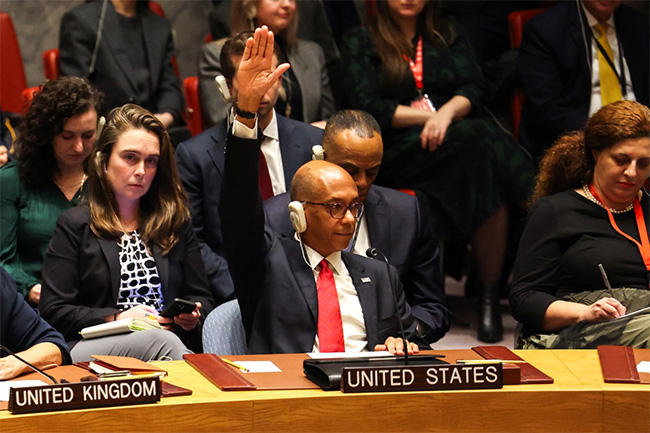 ອາເມລິກາຕອບໂຕ້ມະຕິສະພາຄວາມໝັ້ນຄົງ ສປຊ ຮຽກຮ້ອງຢຸດຍິງຢູ່ກາຊາ - 1702089414 US vetoes Security Council demand for Gaza ceasefirel - ອາເມລິກາຕອບໂຕ້ມະຕິສະພາຄວາມໝັ້ນຄົງ ສປຊ ຮຽກຮ້ອງຢຸດຍິງຢູ່ກາຊາ