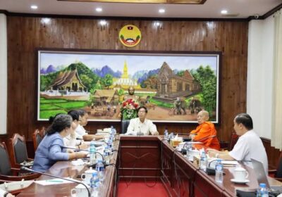 ຫາລືກ່ຽວກັບການຊາປະນະກິດສະຣີລະສັງຂານຂອງປະທານສູນກາງ ອພສ ແຫ່ງ ສປປ ລາວ