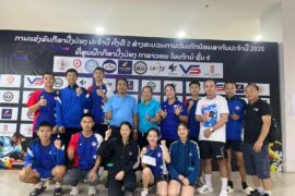 ທີມນັກກິລາປິ່ງປ່ອງຂອງສະຖາບັນກິລາ-ກາຍຍະກຳ ແລະ ໂຮງຮຽນພອນສະຫວັນກິລາ-ກາຍຍະກຳ ຍາດໄດ້ຫຼຽນເງິນ  - 504038852 699017759678172 5780488539848556525 n 270x180 - Laophattananews